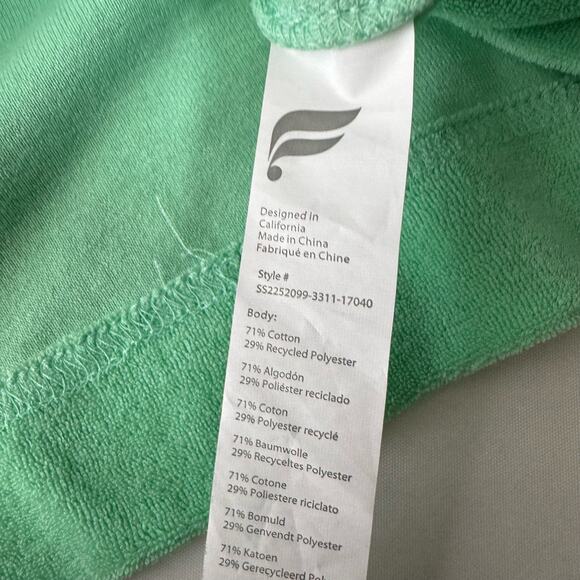 Fabletics Island Terry Boxy Button Up Size M NWT - Picture 9 of 9